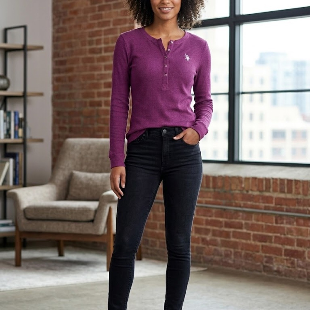 U.S. Polo Assn. Henley Top